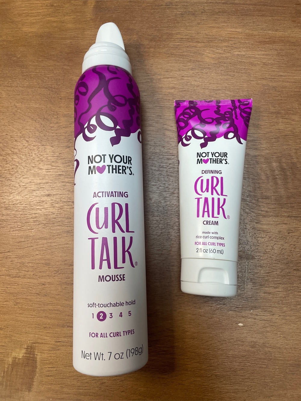 Curl Talk Activating Mousse & Defining Cream - Purple/White